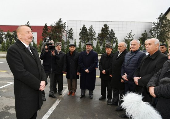 Prezident Mərdəkan-Qala yolunun açılışında 